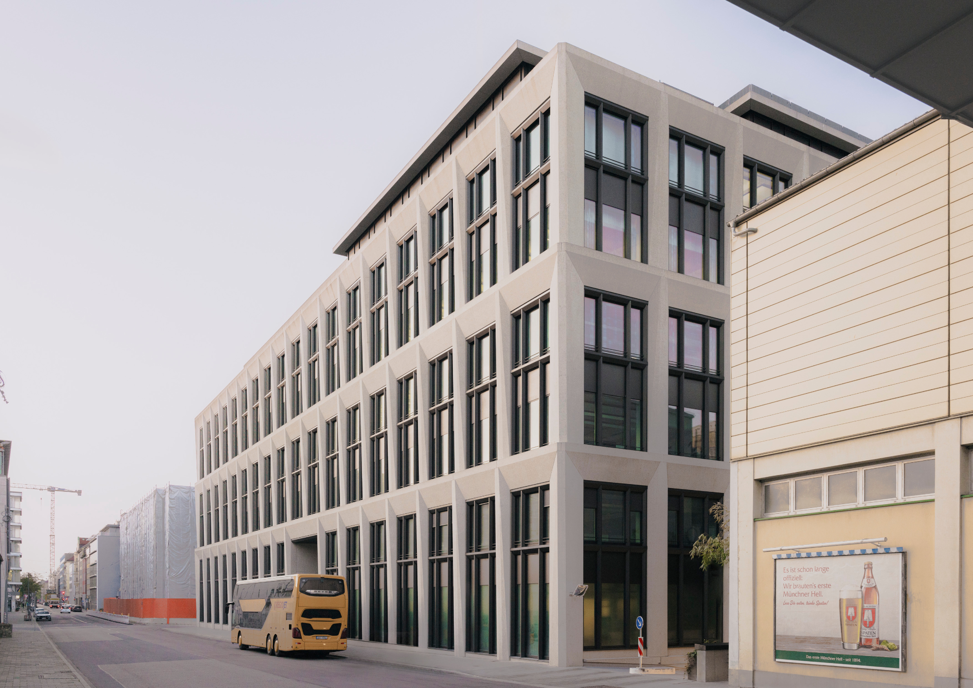 Completed building, view from Karlstraße, photographed in 2024